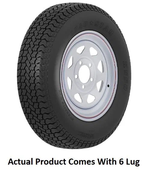 3S879 – AMERICANA Tire/ Wheel Assembly, 15 Inch Diameter x 6 Inch Width 6 x 139.7 Millimeter/ 6 x 5.50 Inch Bolt Patt...
